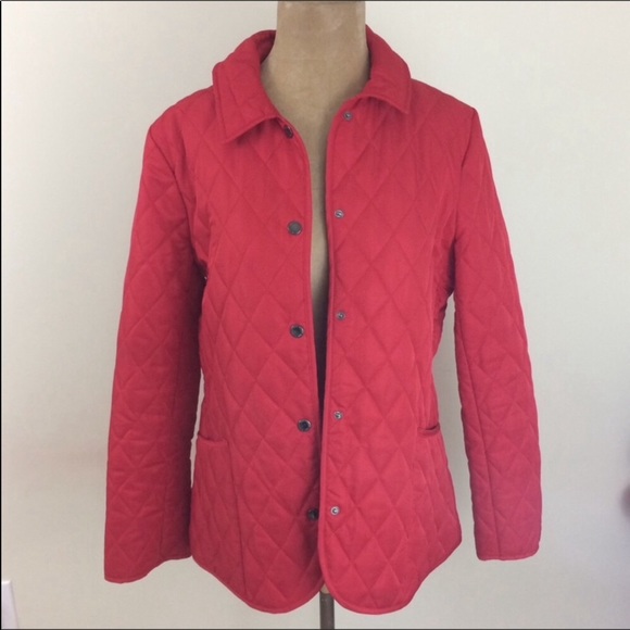 Lightweight red jacket with snap closures Medium - Picture 2 of 7